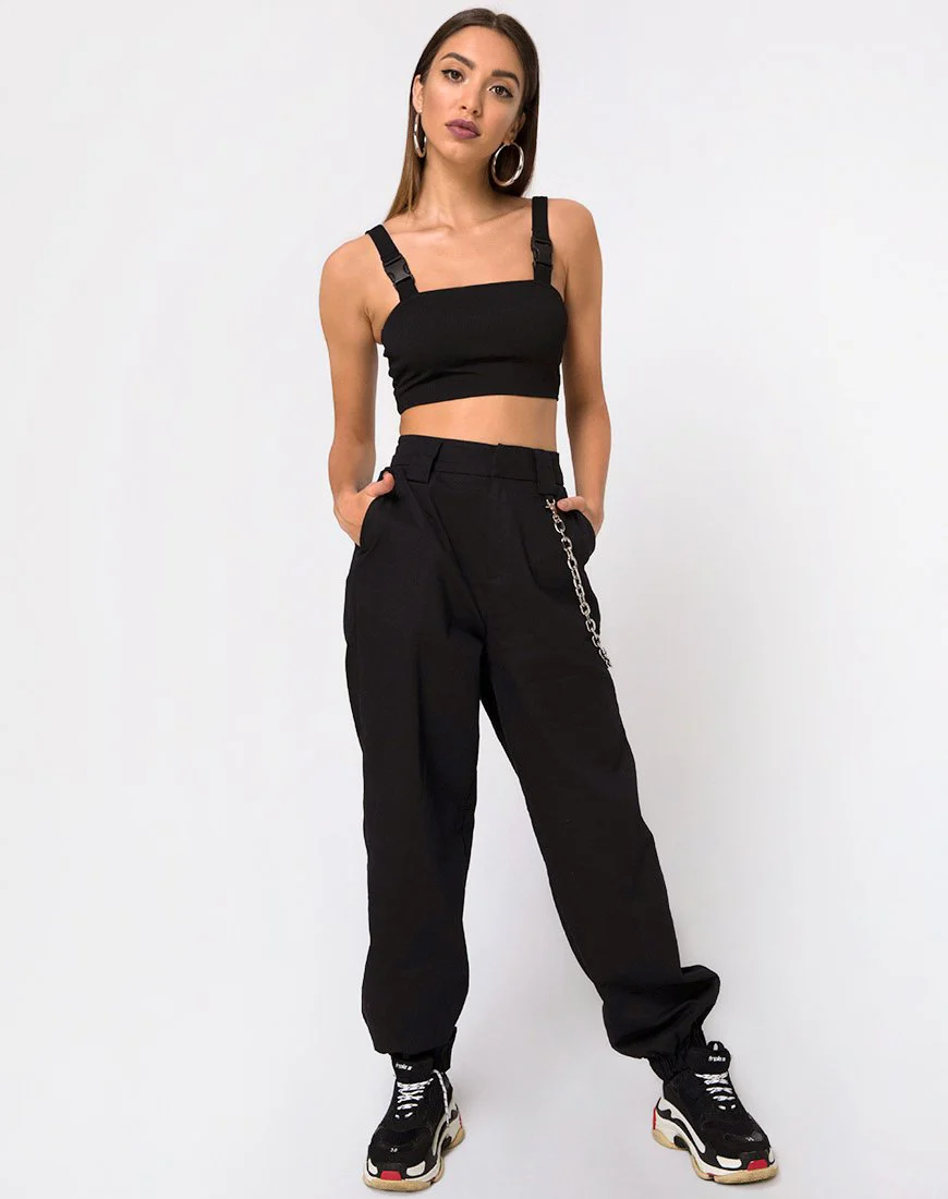 Farety Top in Black with Derlin Clip - Image 3