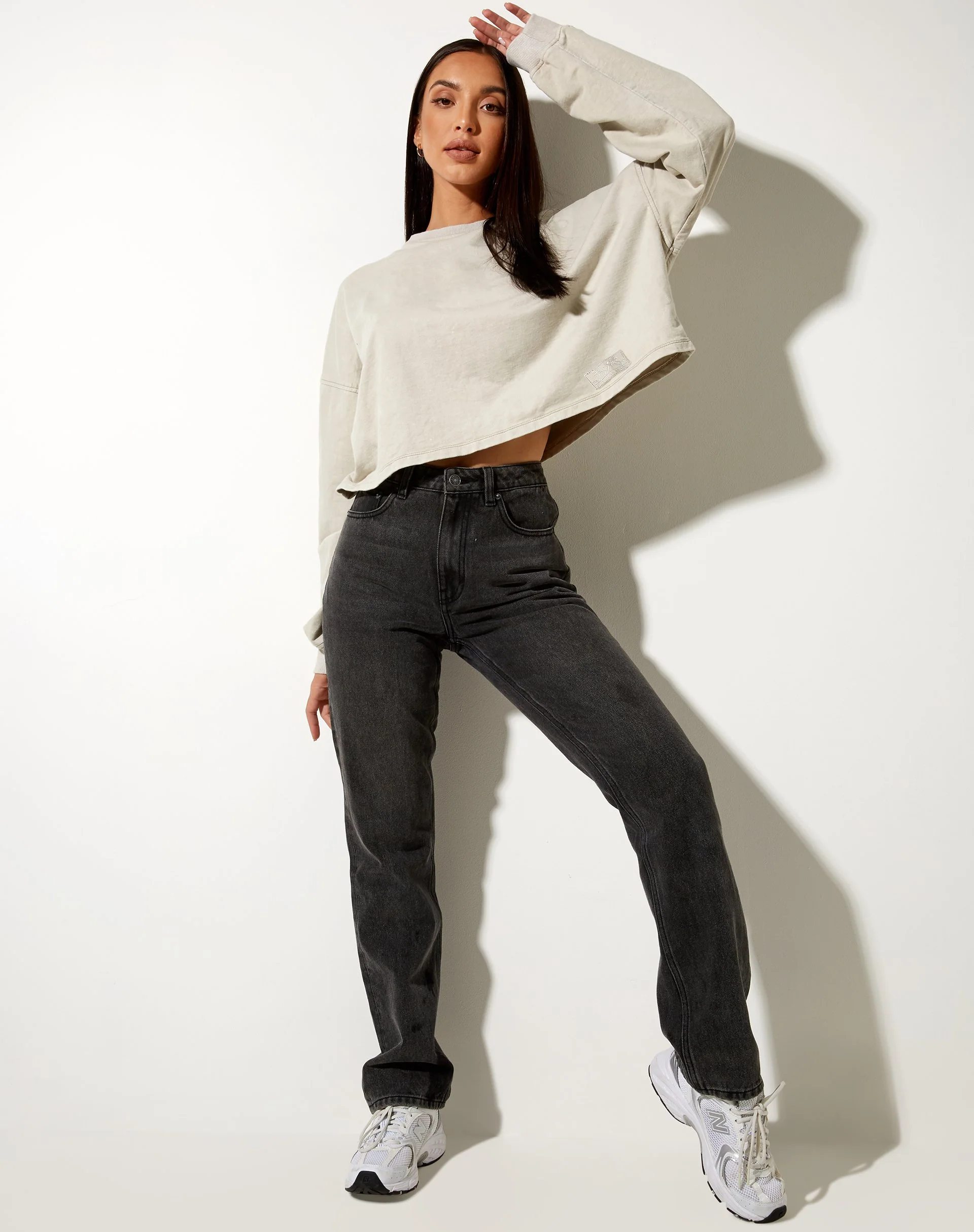 Fawly Crop Top in Coconut Milk Cherub Lamour Label Embro - Image 3