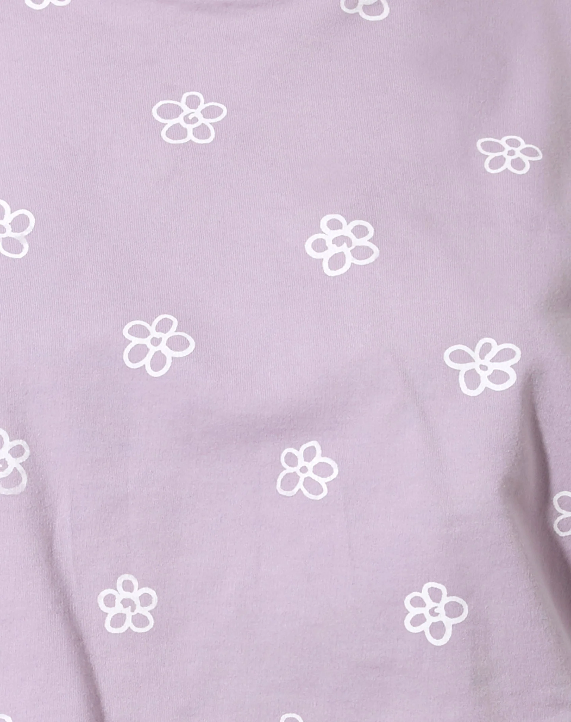 Fawly Crop Top in Small Graffiti Flower Lilac - Image 6