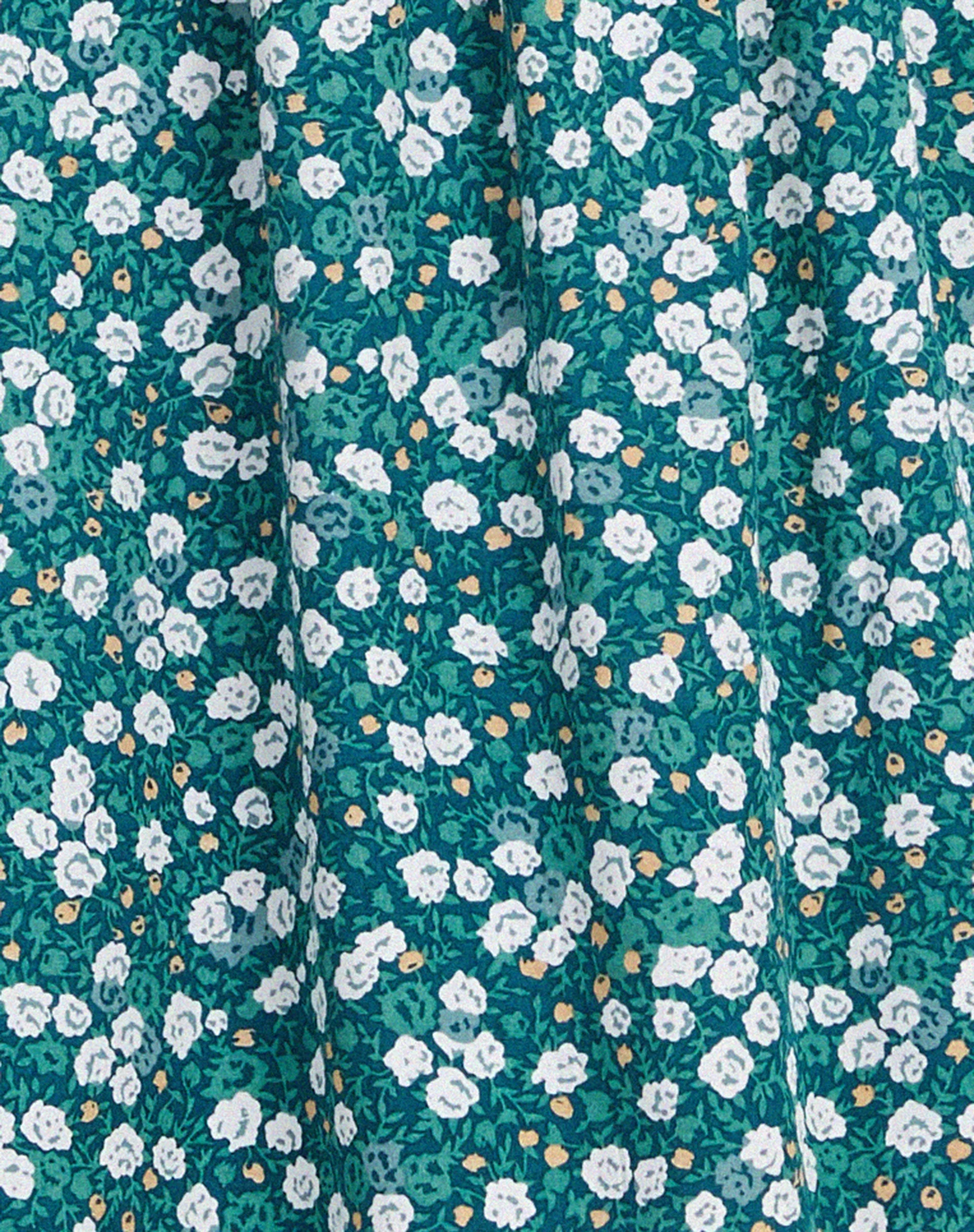 Galova Mini Dress in Floral Field Green - Image 7
