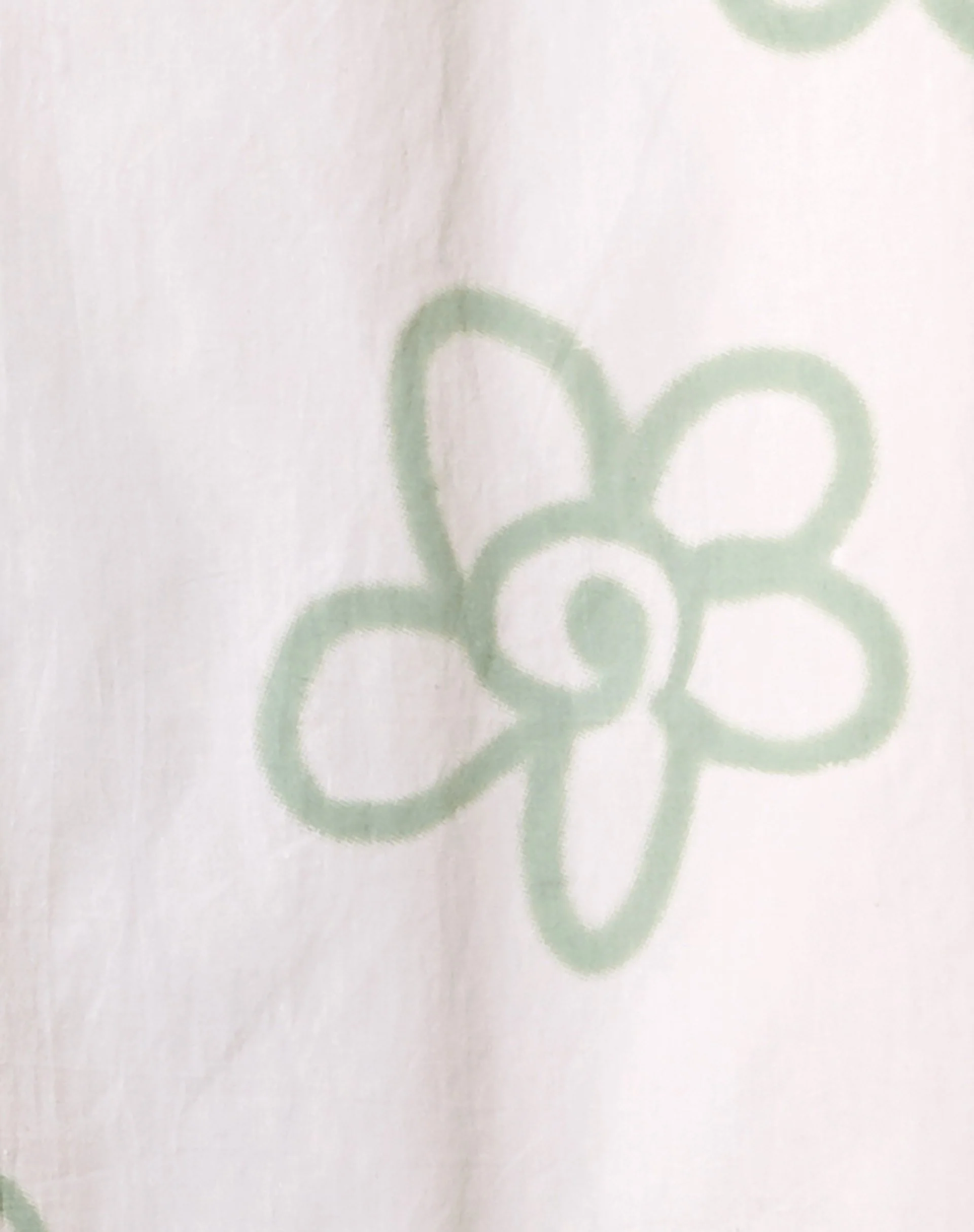 Gana Shirt in White Graffiti Flower - Image 6