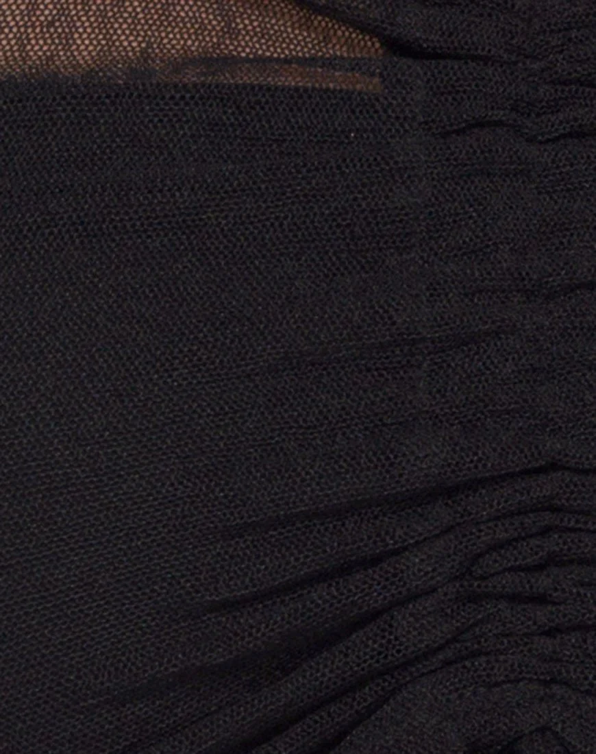 Ganida Crop Top in Black - Image 5