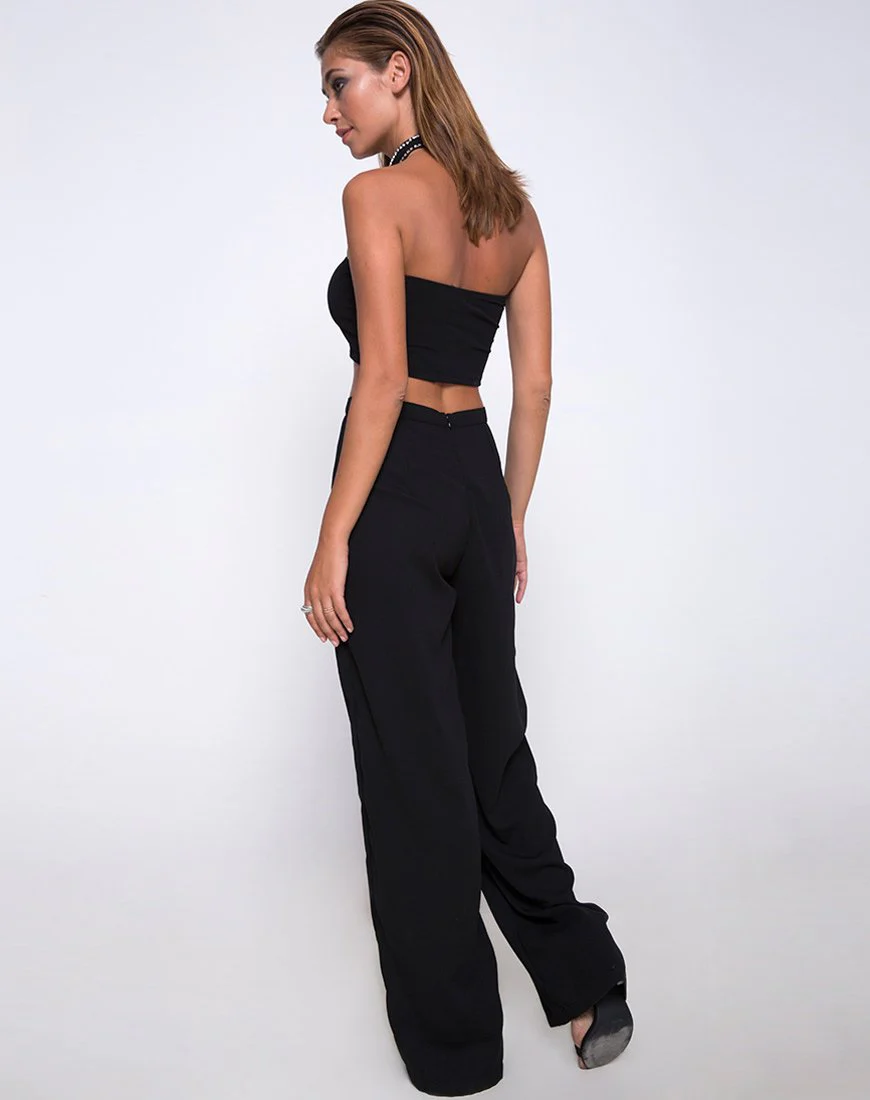 Garneth Bandeau Top and Choker in Black Diamond - Image 4