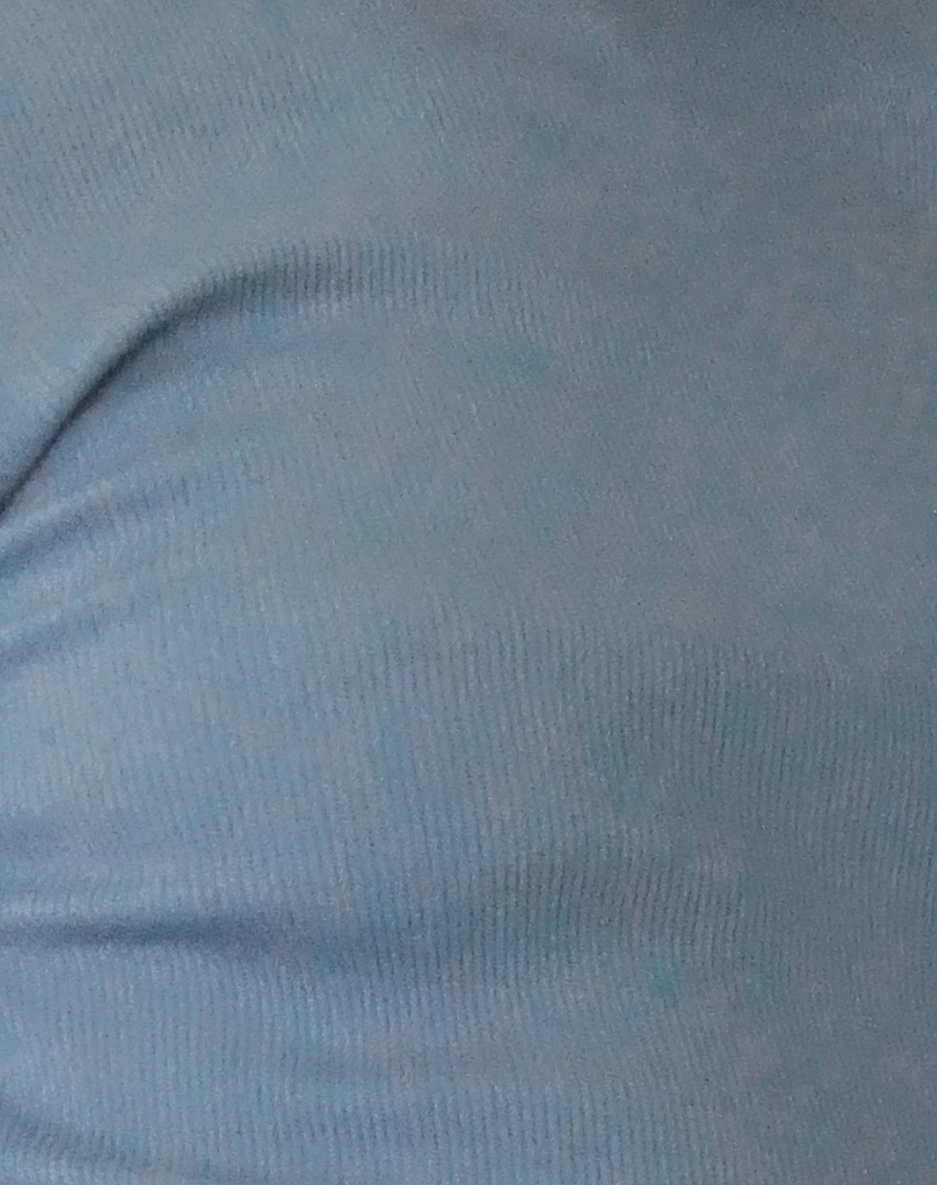 Gelbon Open Back Long Sleeve Top in Rib Powder Blue - Image 6