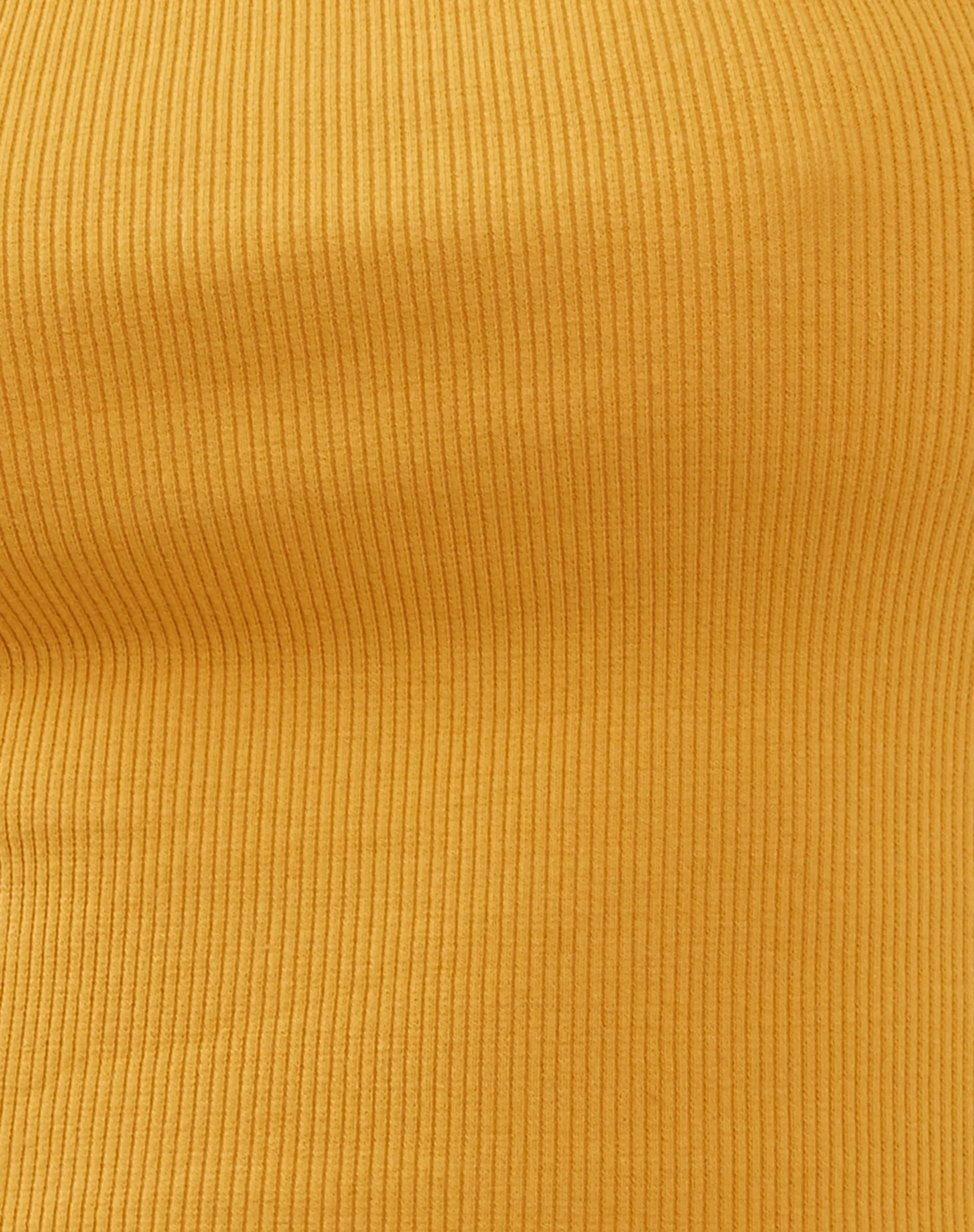 Gelsho Open Back Tank Top in Faded Orange Rib - Image 6