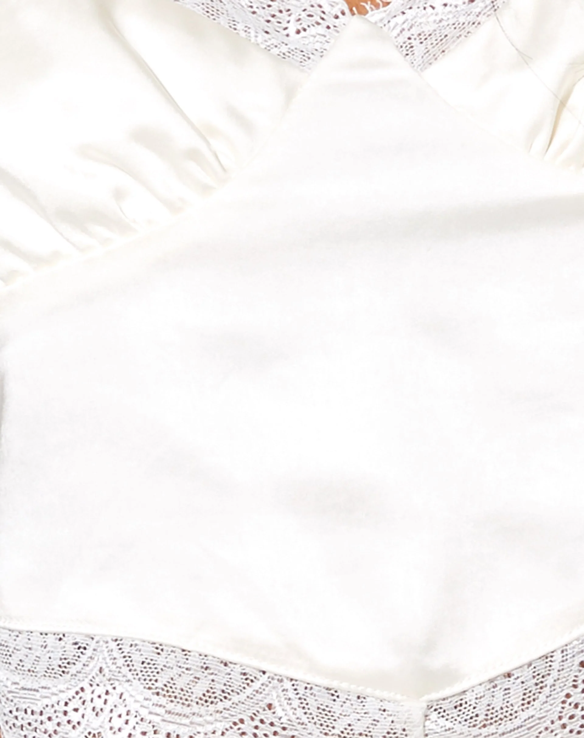 Gemlou Cami Top in Satin Ivory - Image 5