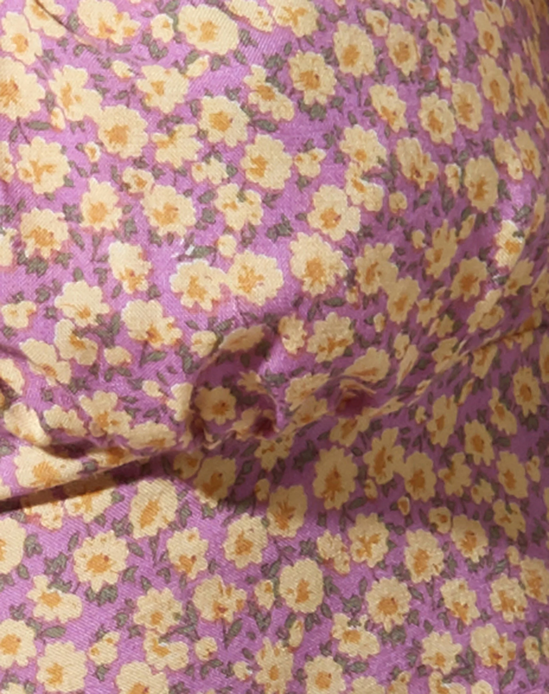 Gilda Crop Top in Flower Fun Lilac Lemon - Image 5