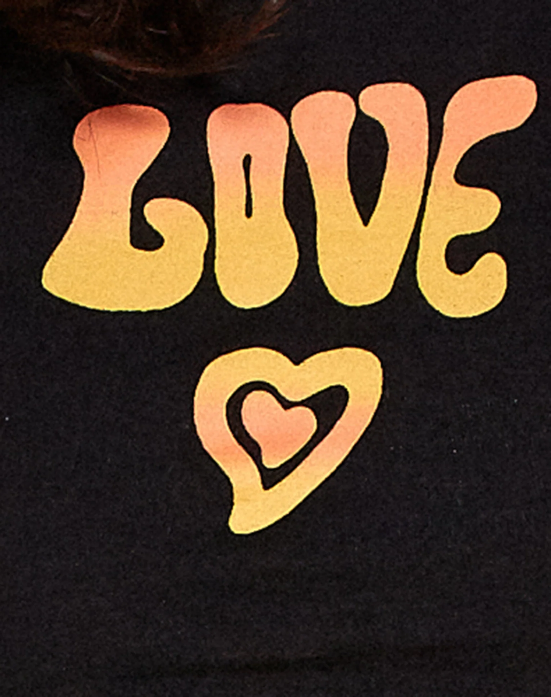 Gimon Crop Top in Black Love - Image 7