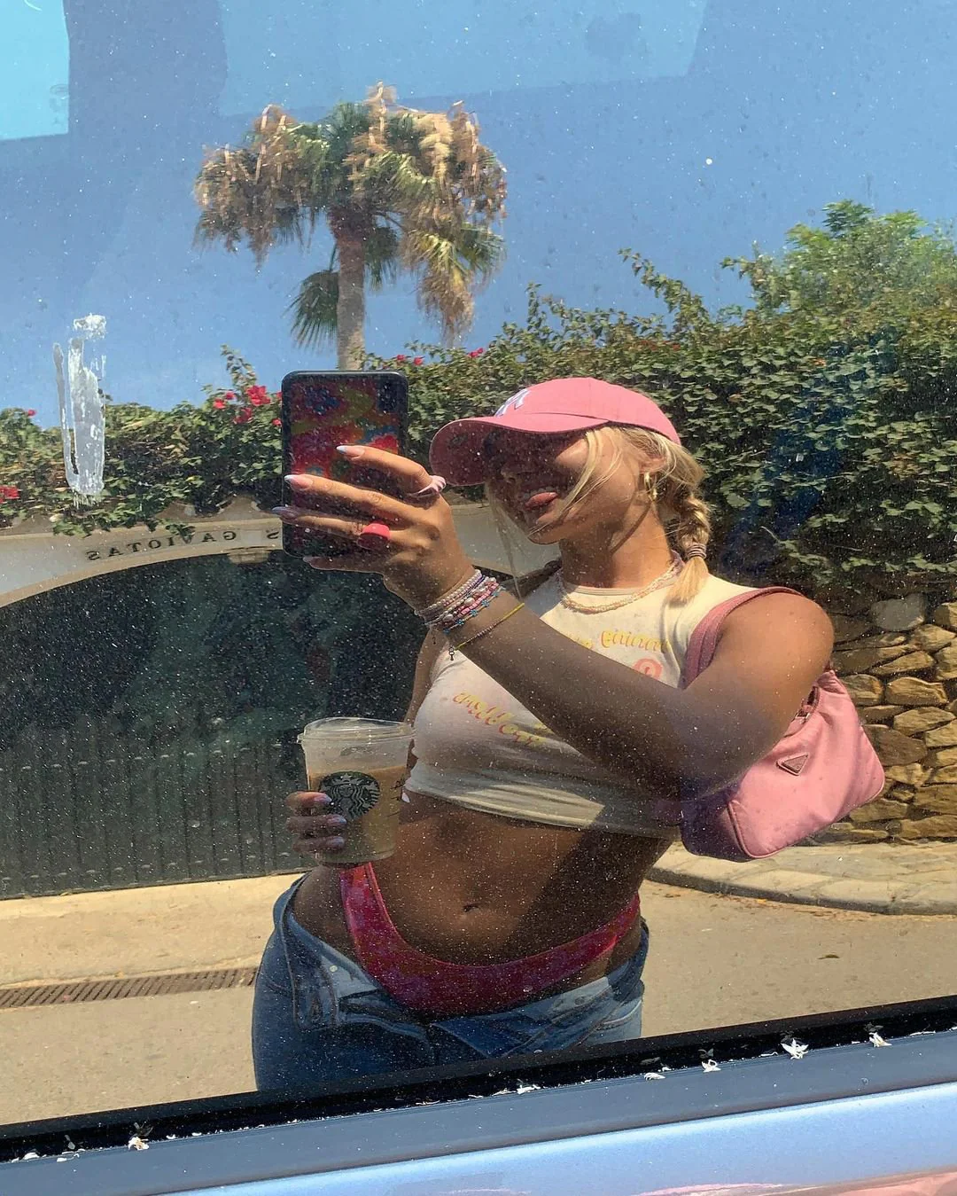 Gimon Crop Top in Buttercream Running Away - Image 2
