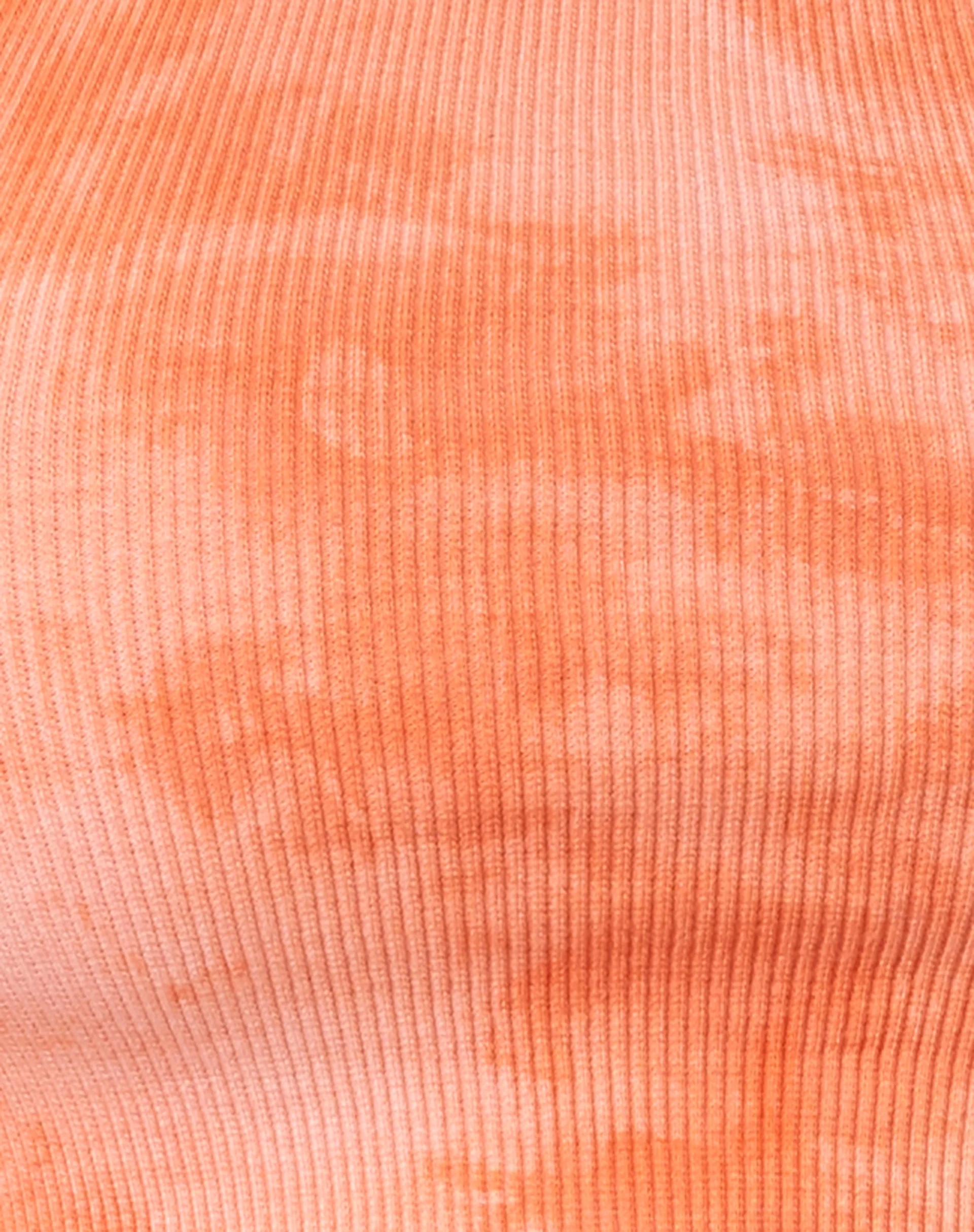 Givas Crop Top in Tangerine Tie Dye - Image 2