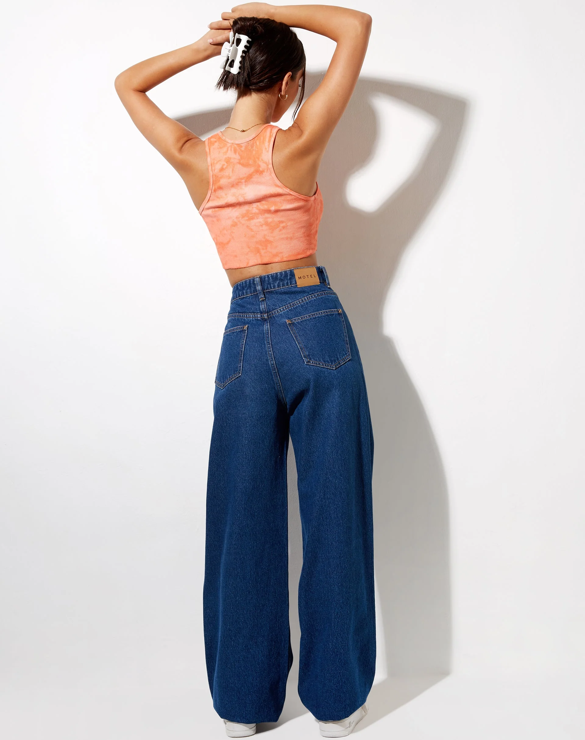Givas Crop Top in Tangerine Tie Dye - Image 7