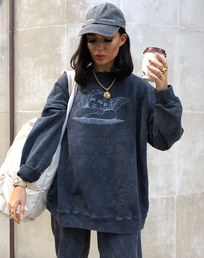 Glo Sweatshirt in Stone Wash Angelo - Image 2