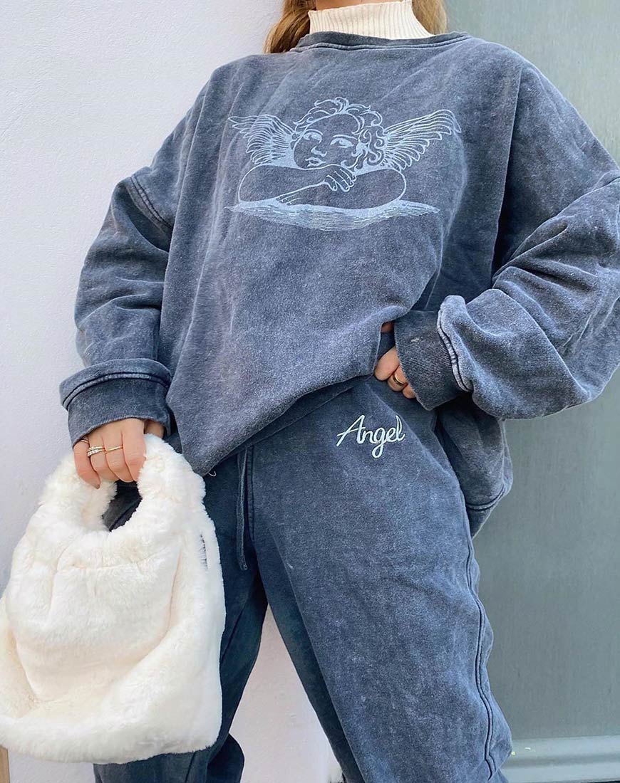 Glo Sweatshirt in Stone Wash Angelo - Image 3