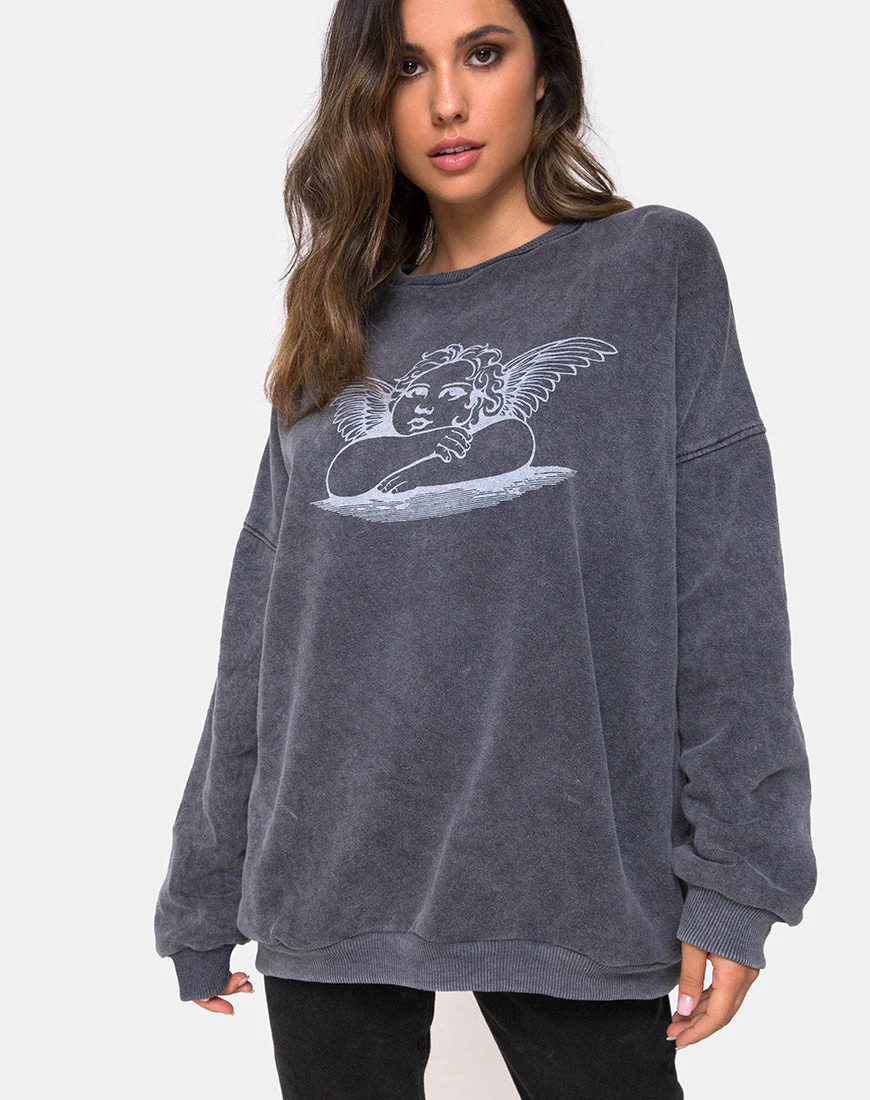 Glo Sweatshirt in Stone Wash Angelo - Image 4