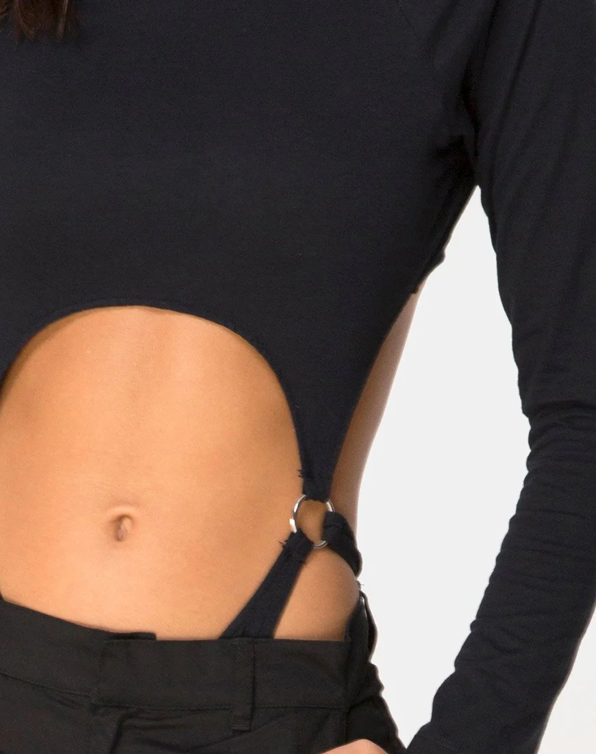 Grino Bodice in Plain Black - Image 5
