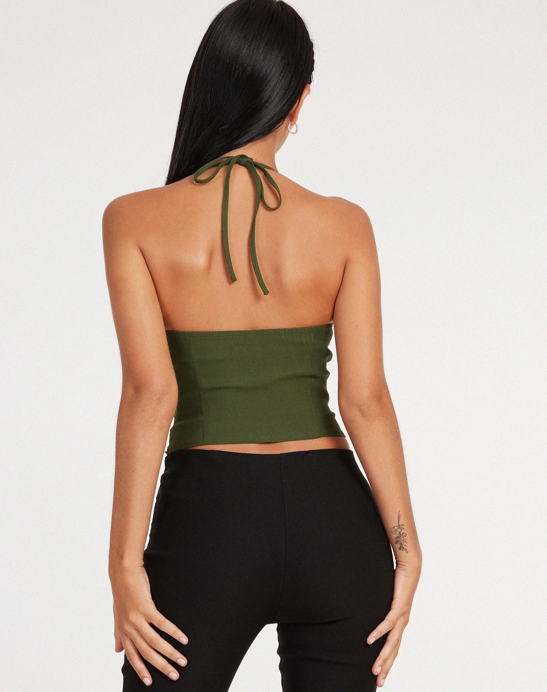 Hajari Top in Olive - Image 3