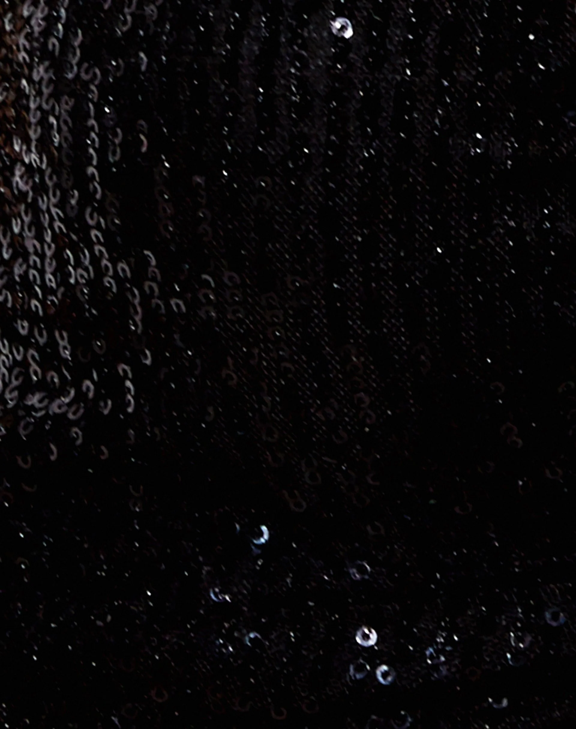 Halpi Crop Top in Drape Sequin Black - Image 6