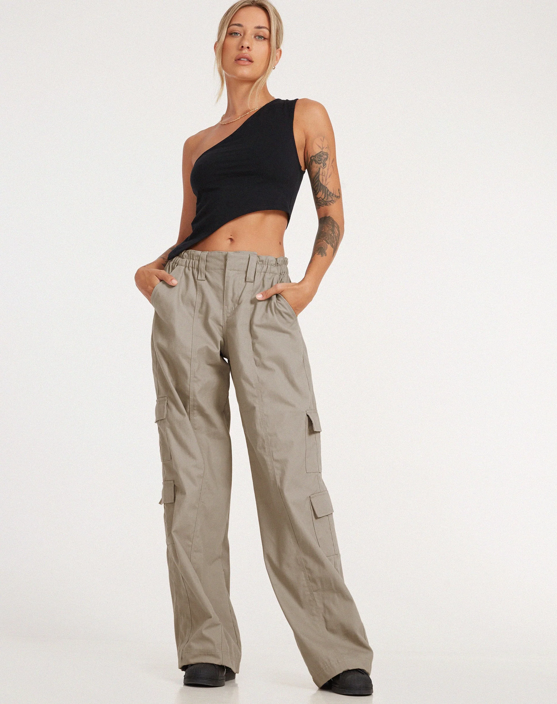 Hansa Cargo Trouser in Stone - Image 4