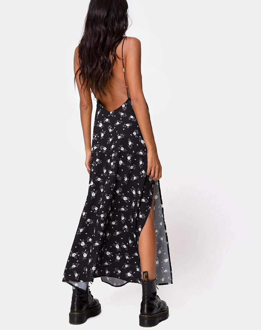 Hime Maxi Dress in Dark Tulip - Image 4