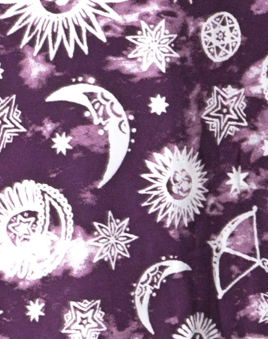Hime Maxi Dress in Purple Zodiac - Image 5