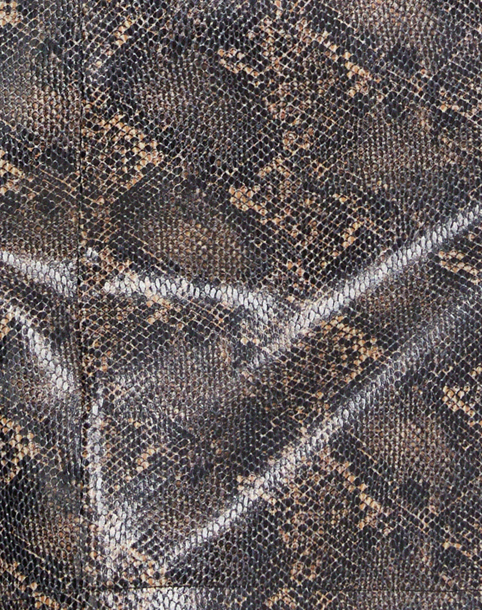 Hyacinth Bandeau Dress in PU Snake Skin Tan - Image 7