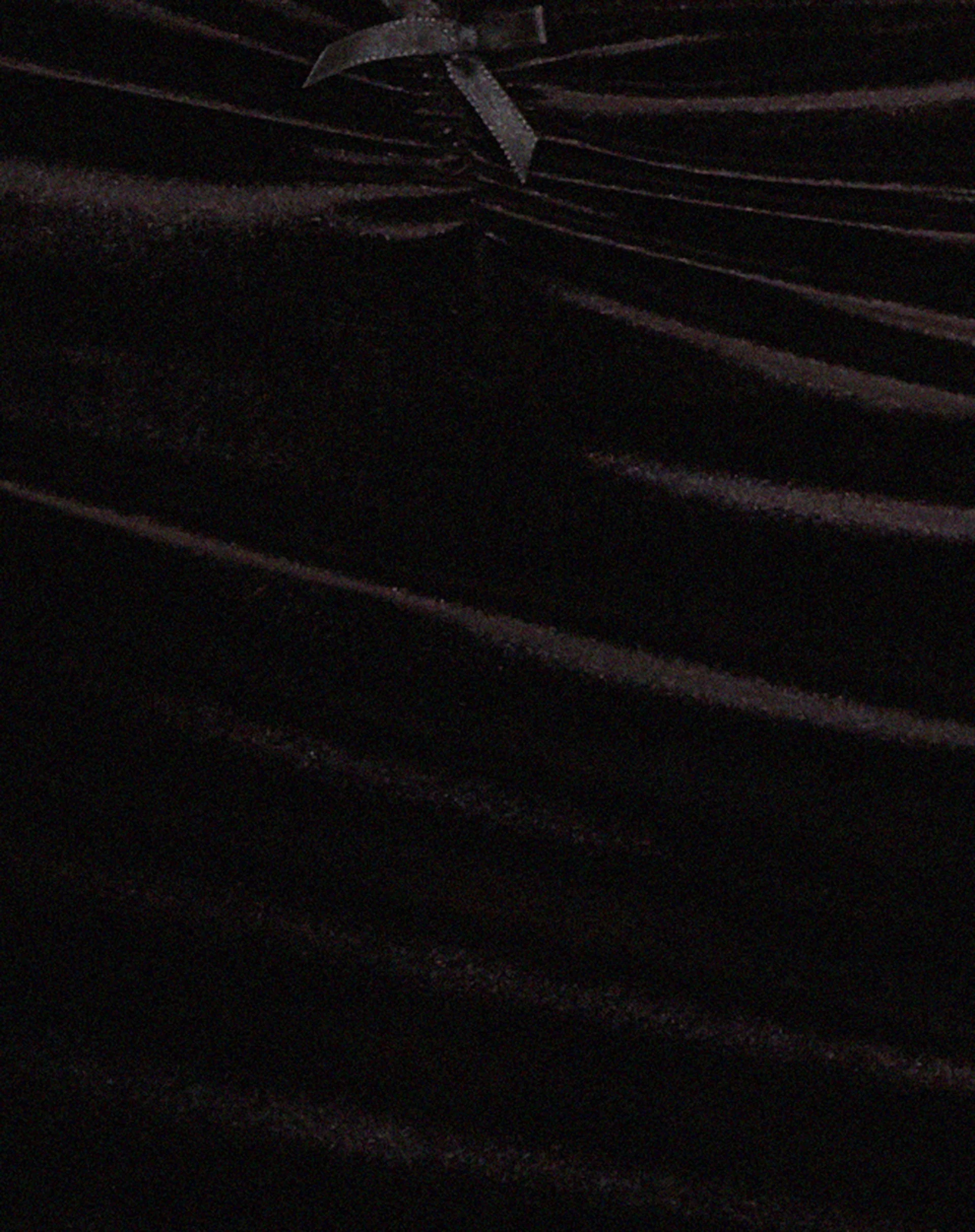 Ifa Low Rise Mini Skirt in Black Velvet - Image 7