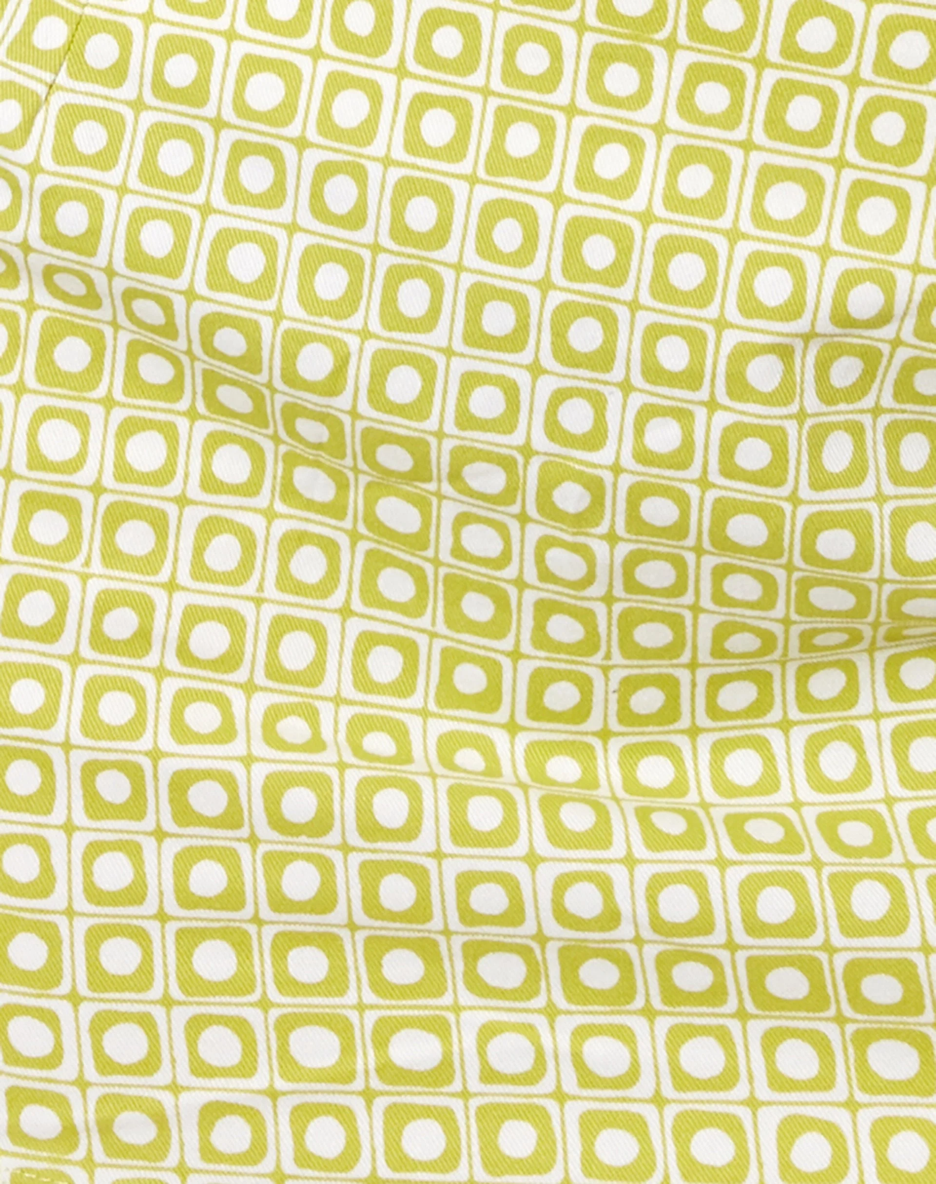 Ima Mini Skirt in Green Geo Retro - Image 5
