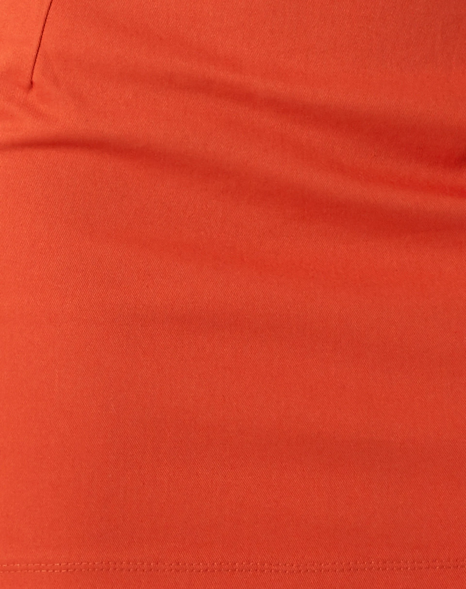 Ima Mini Skirt in Twill Tangerine - Image 7