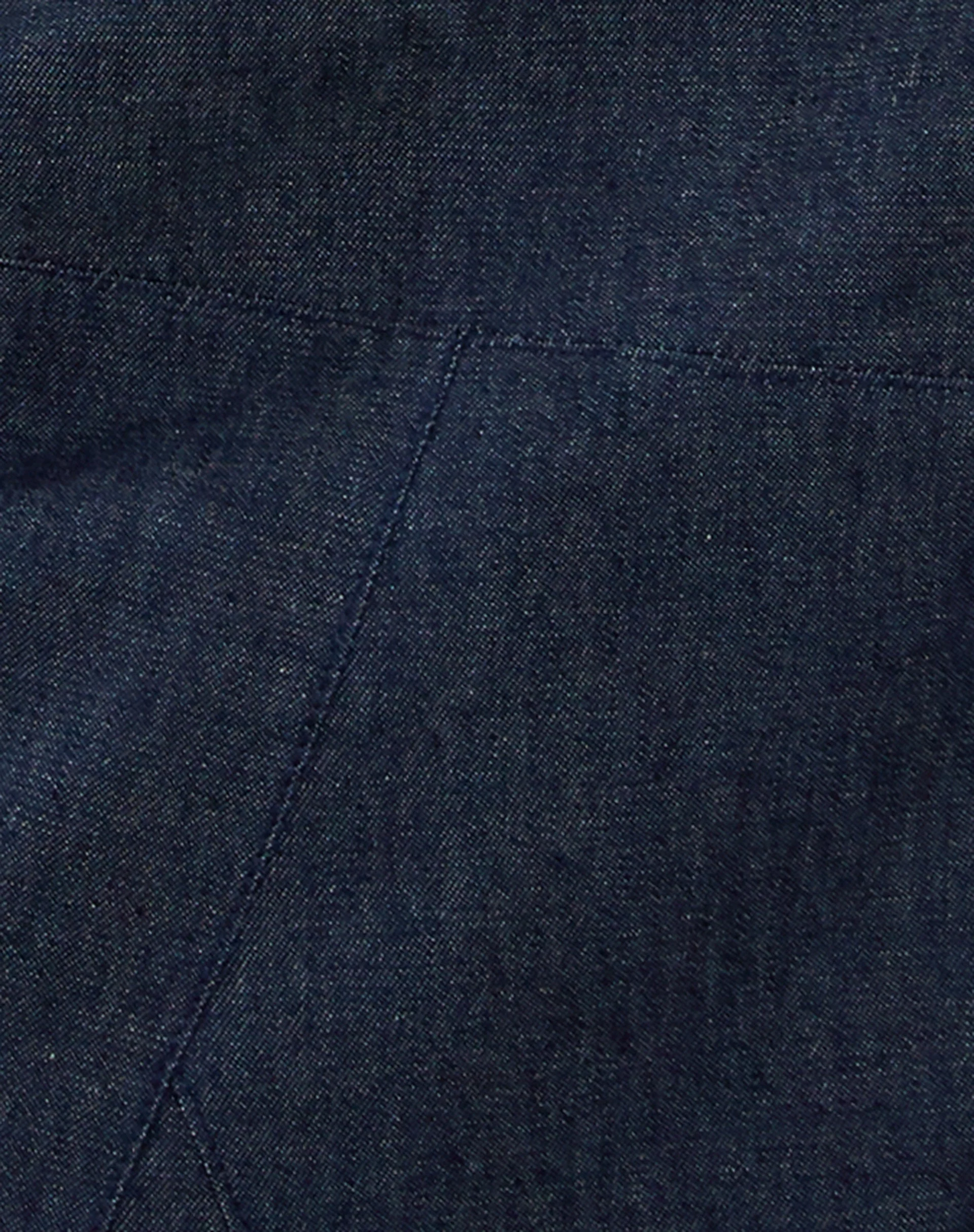 Imbrella Denim Midi Skirt in Dark Indigo - Image 5
