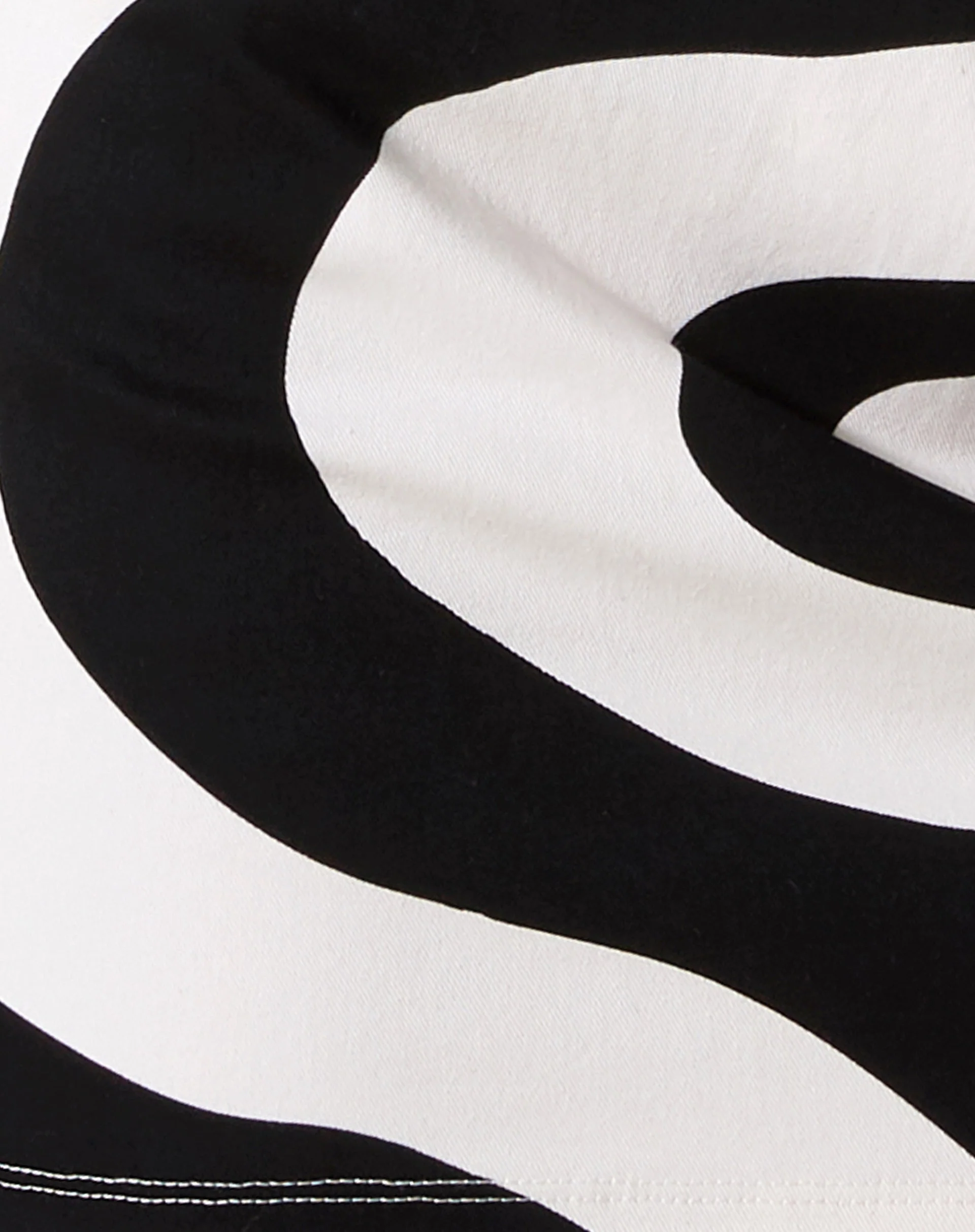 Ina Mini Skirt in Optic Swirl Black and White - Image 8