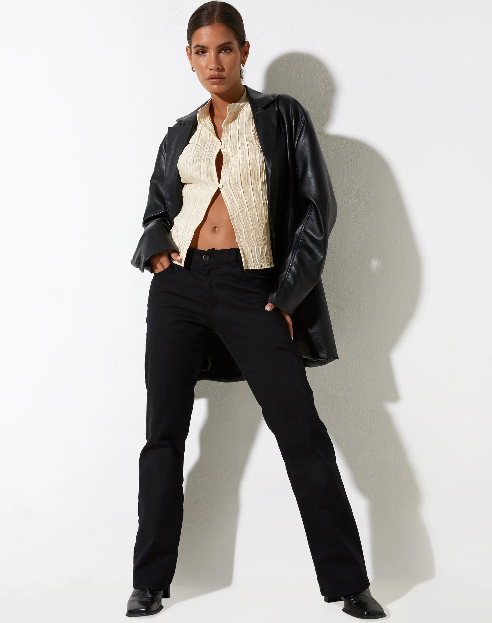 Inara Top in Crinkle Ivory - Image 3