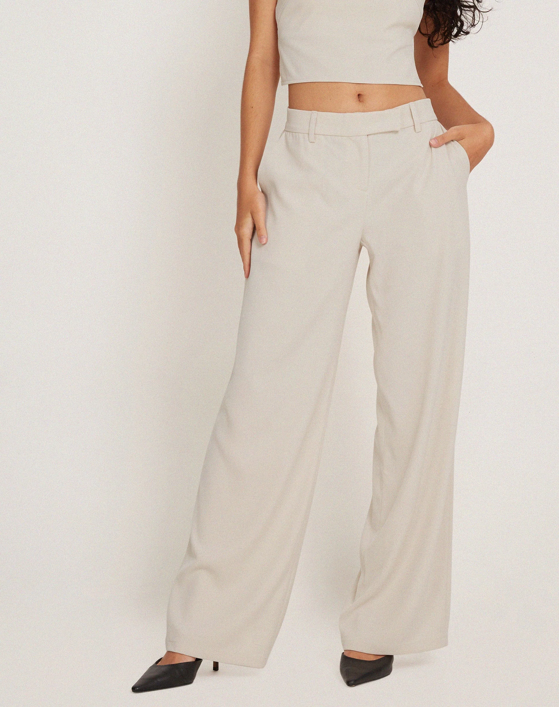 Jabba Trouser in Light Cream - Image 2