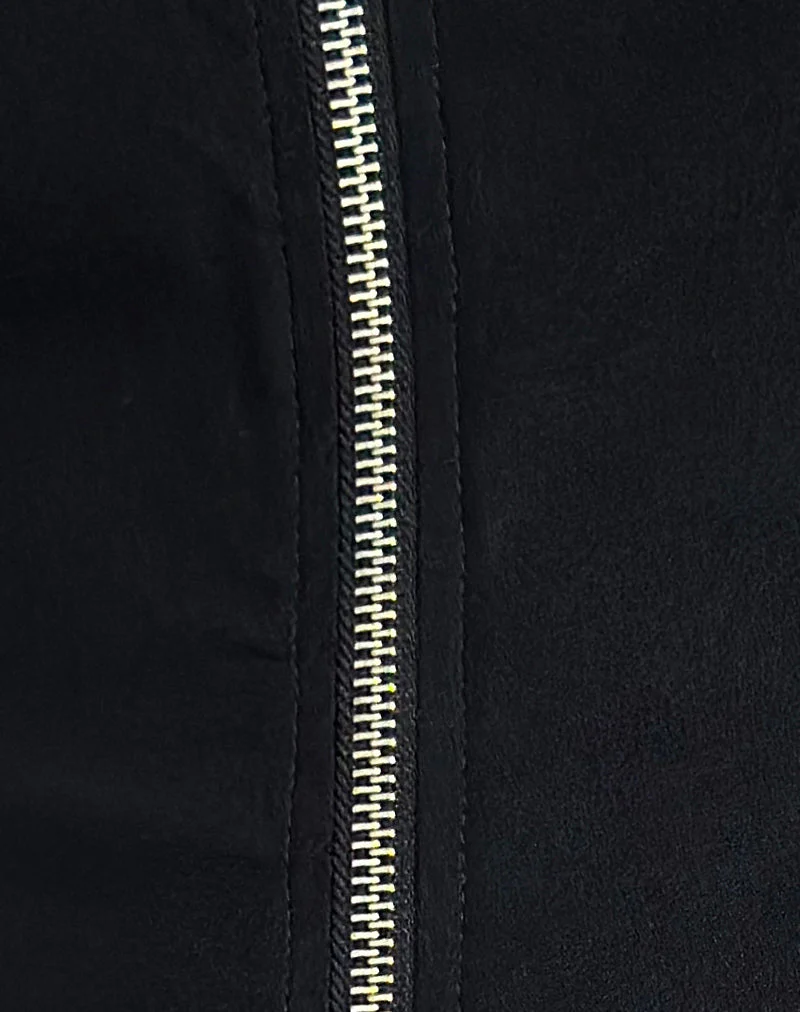 Janae Vest Top in Stretch Tailoring Black - Image 5