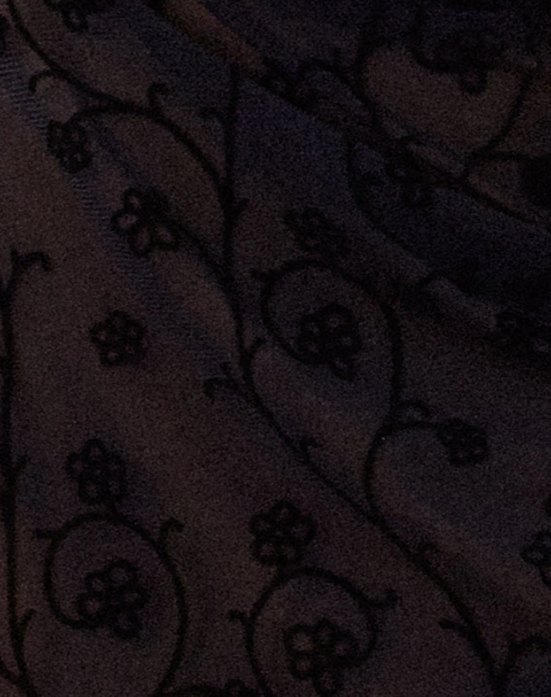 Janar Halterneck Top in Black Dainty Floral Flock - Image 6