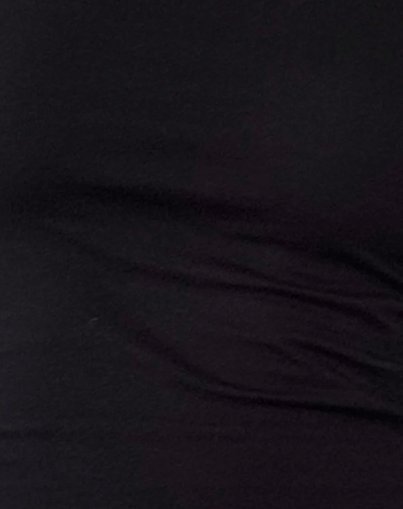 Jansu Lycra Long Sleeve Top in Black - Image 6