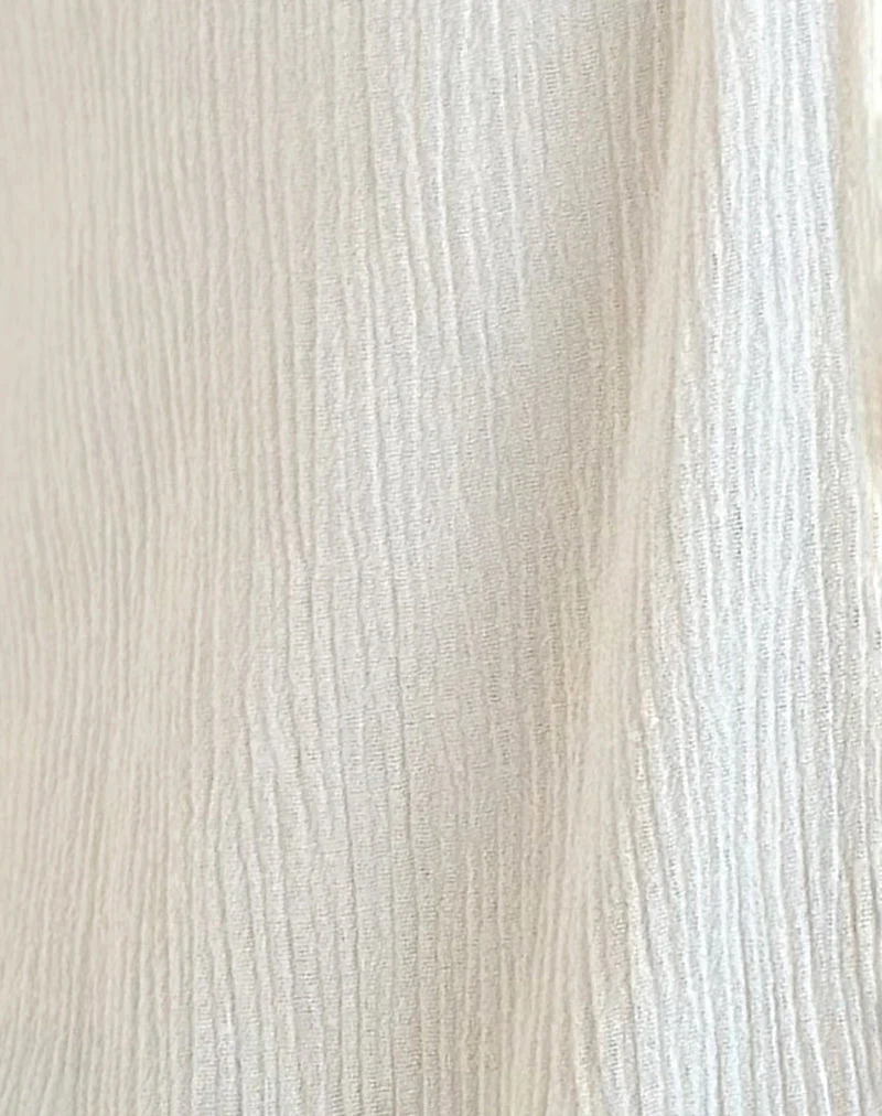 Jastipa Longline Butterfly Top in Off White - Image 7