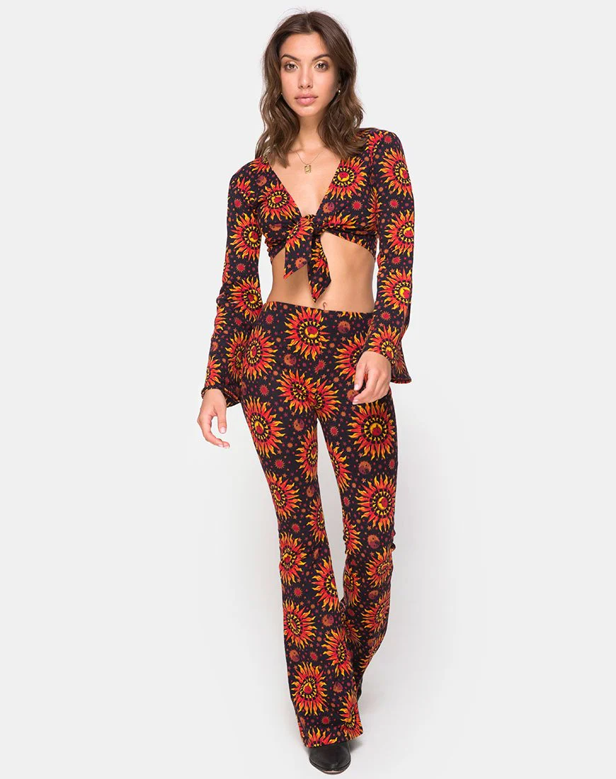 Jeevan Flare Trouser in Hot Sun  X Princess Polly - Image 3