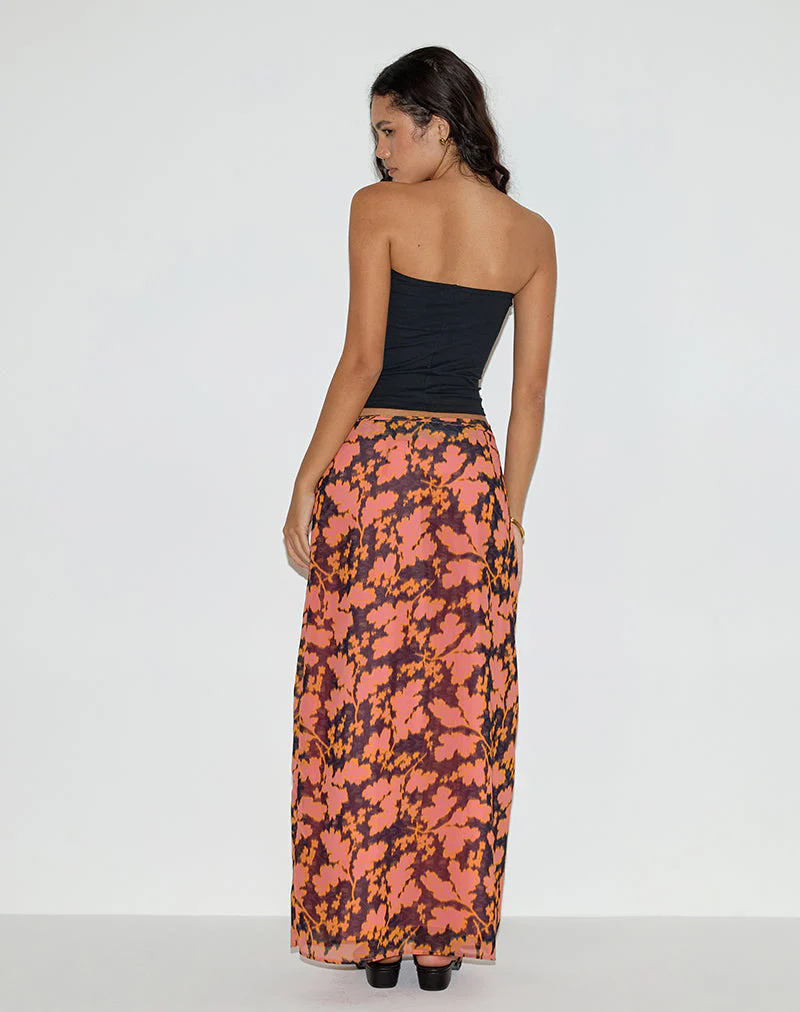 Jezza Slip Maxi Skirt in Furnishing Floral - Image 6