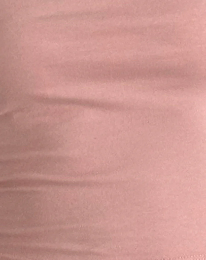 Jiniso Crop Top in Pink Lady with Ivory Bows - Image 6