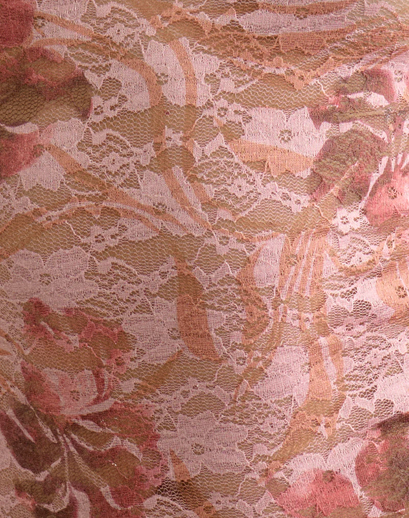 Jiwon Keyhole Top in Petals Lace - Image 6