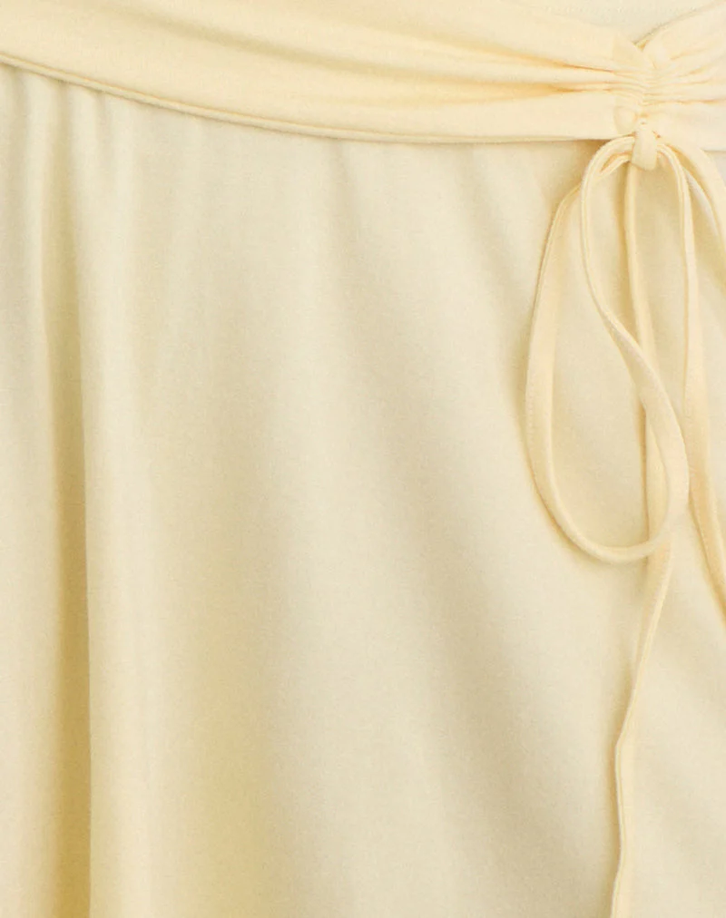 Joonmir Midi Skirt in Rayon Jersey Lemon - Image 6