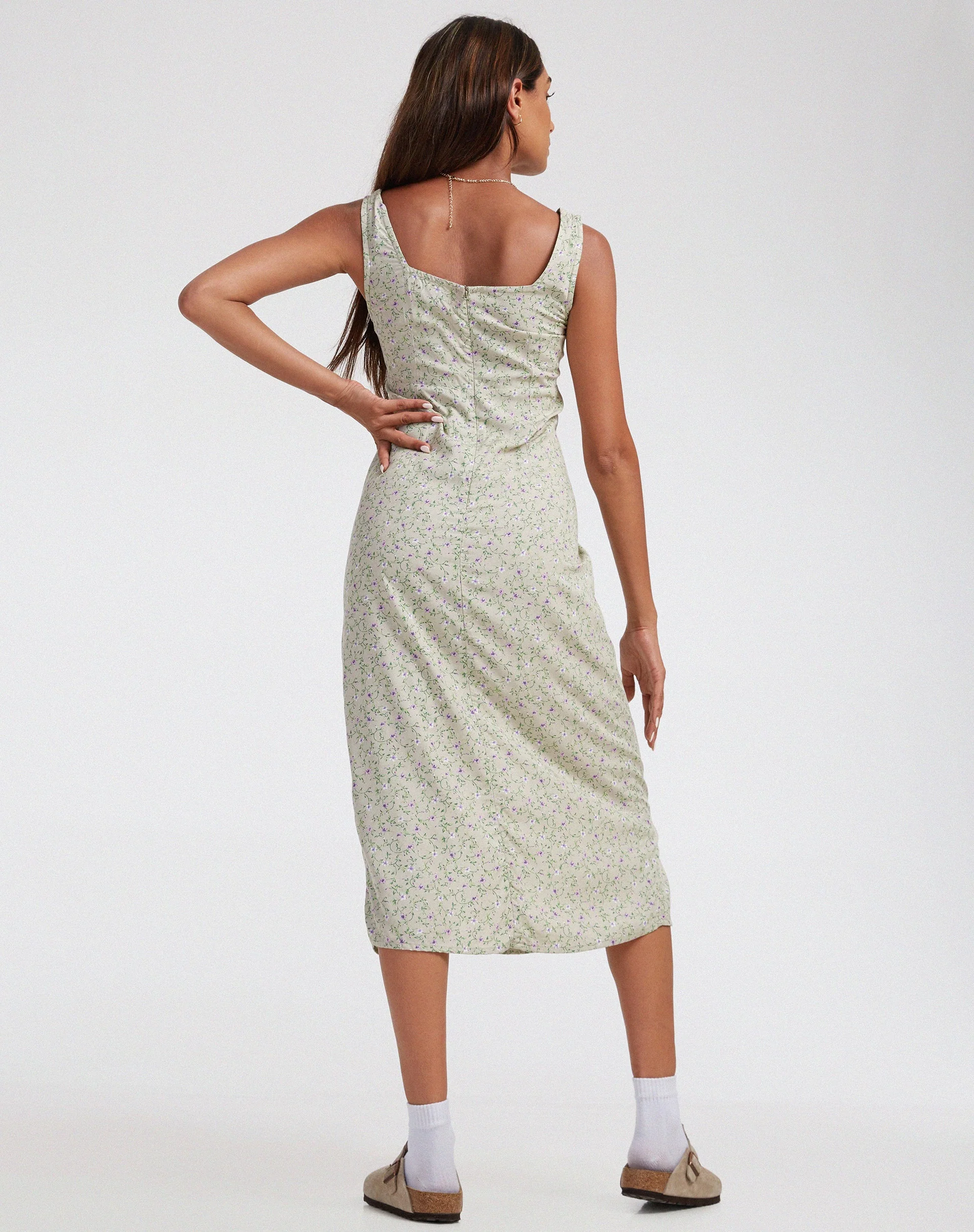 Jorie Midi Dress in Parma Violet - Image 4