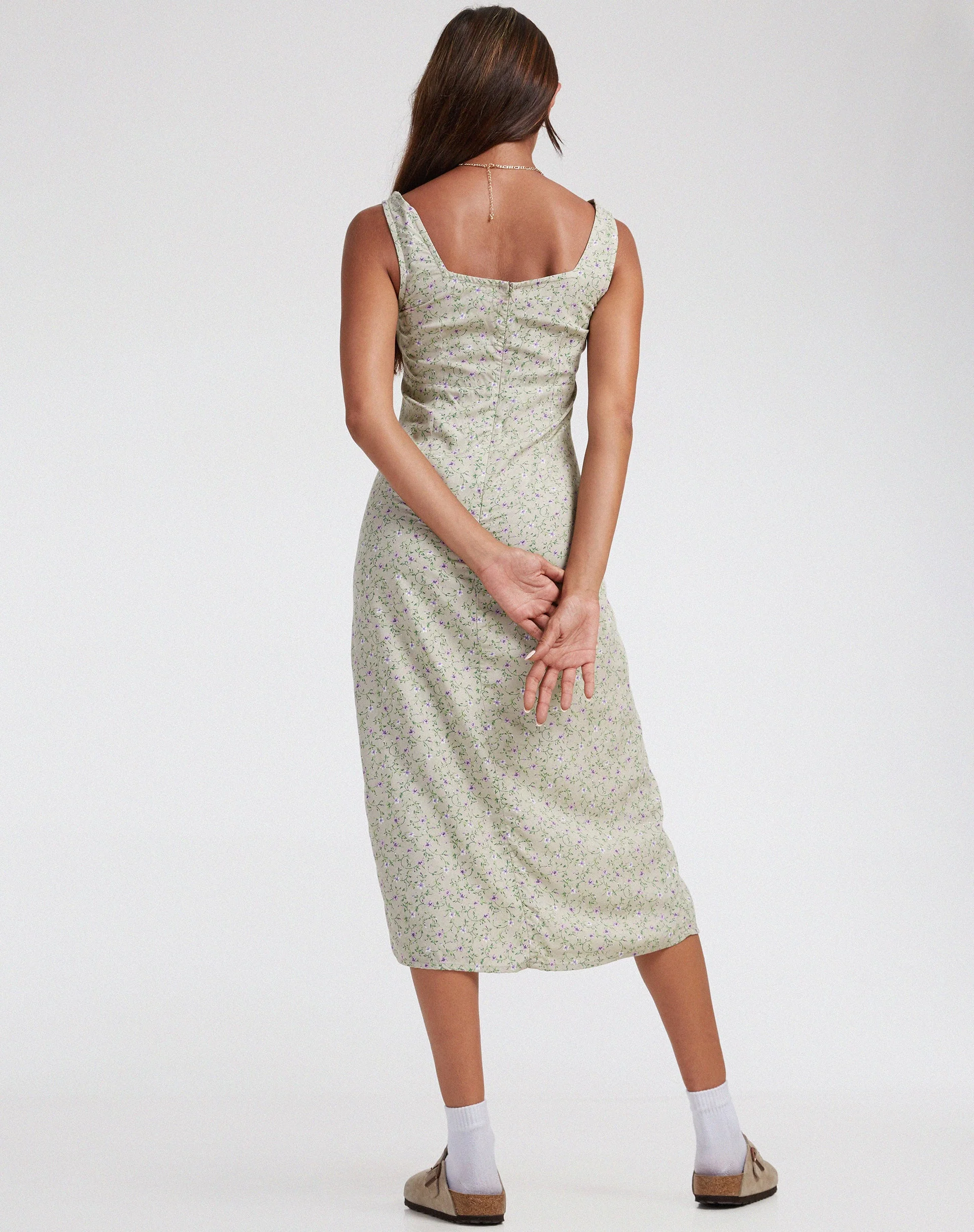 Jorie Midi Dress in Parma Violet - Image 6