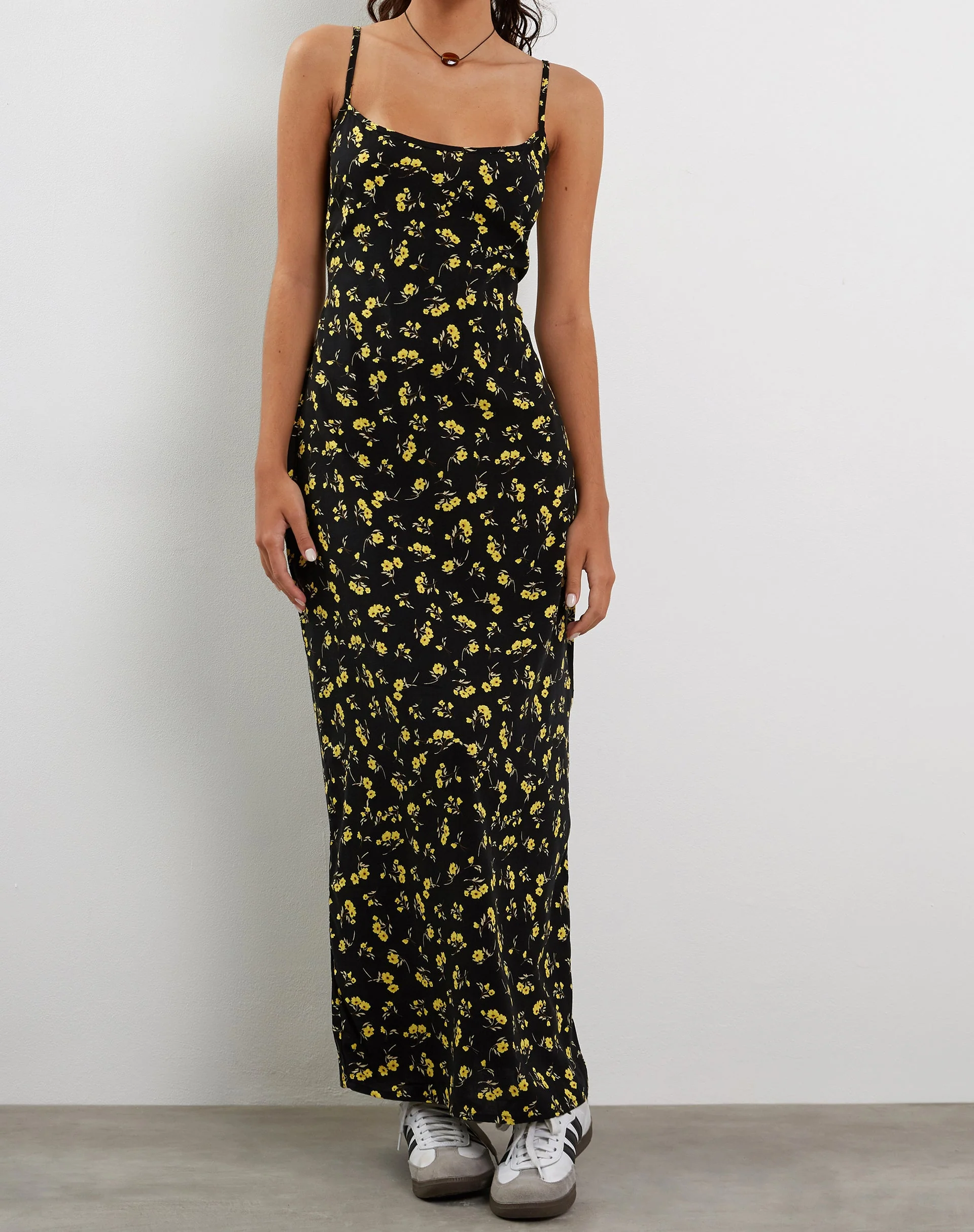Kafka Maxi Dress in Buttercup Black and Yellow - Image 3
