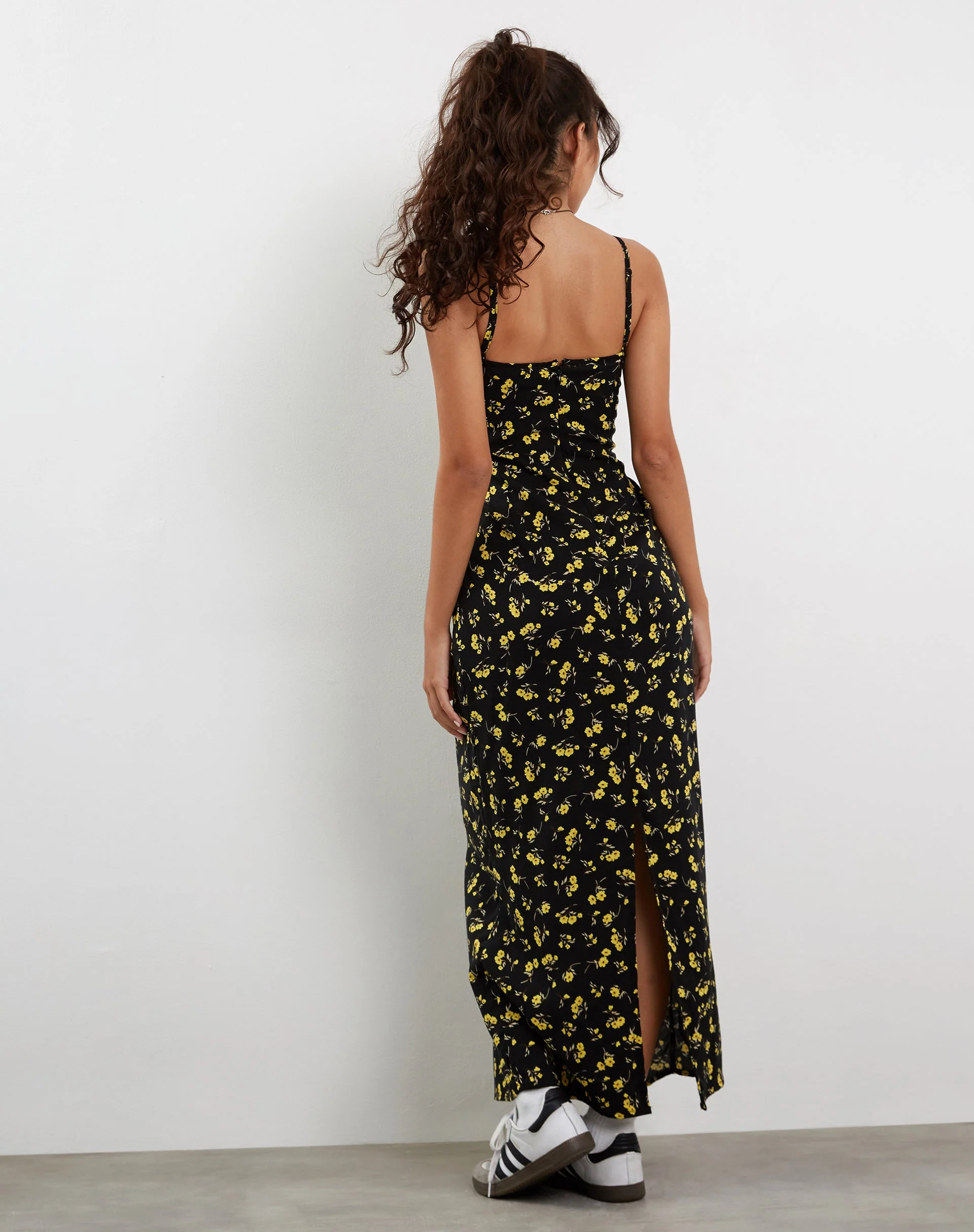 Kafka Maxi Dress in Buttercup Black and Yellow - Image 4
