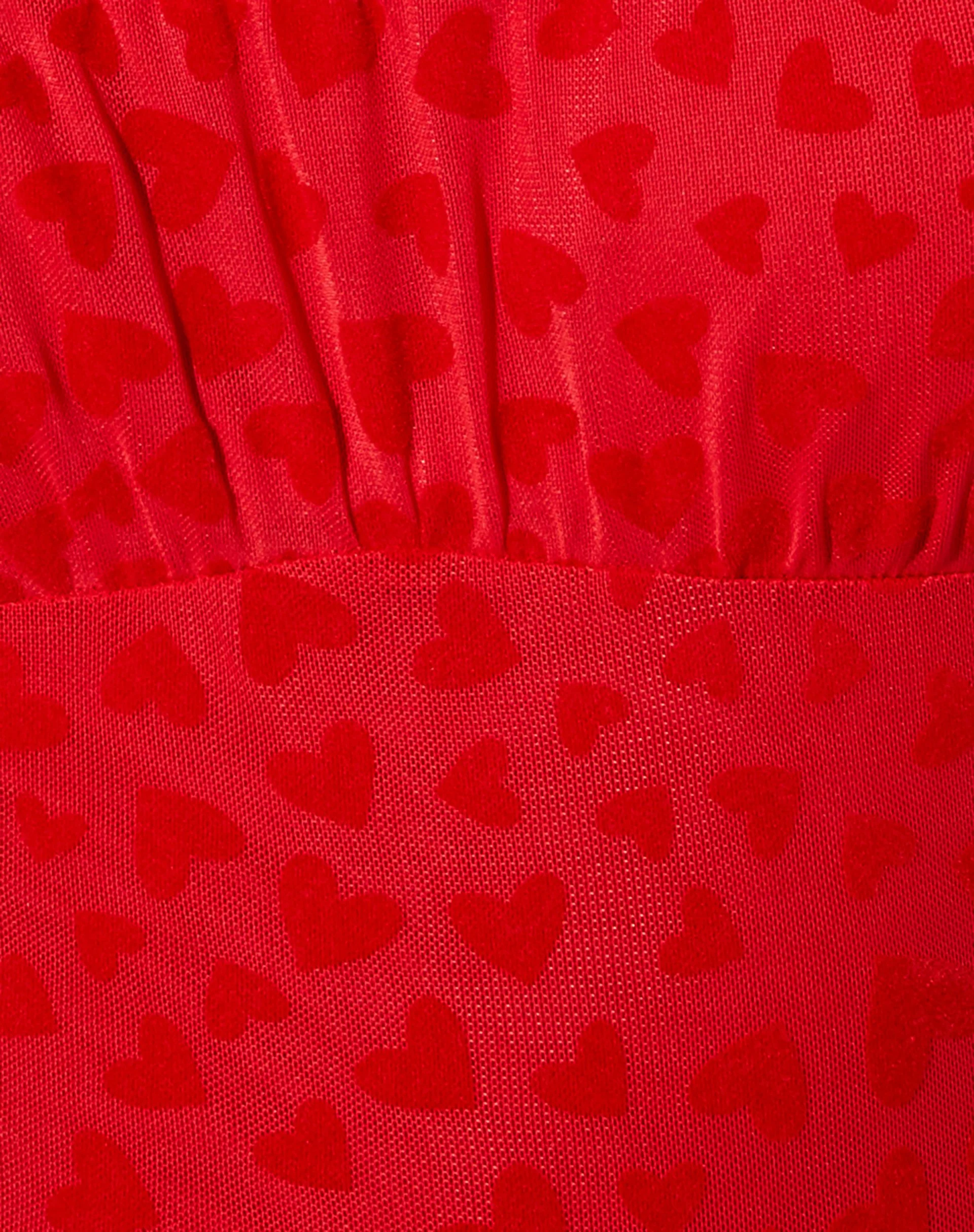 Kalos Cami Top in Red Mesh Red Heart Flock - Image 6