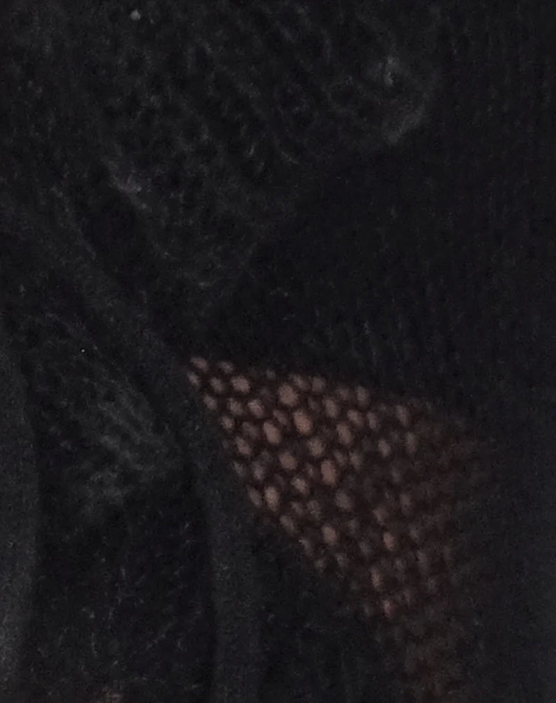Kendra Ruffle Cardi in Black - Image 6