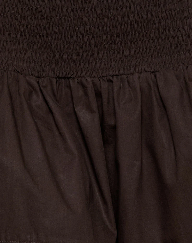 Kenma Mini Skirt in Bitter Chocolate - Image 6