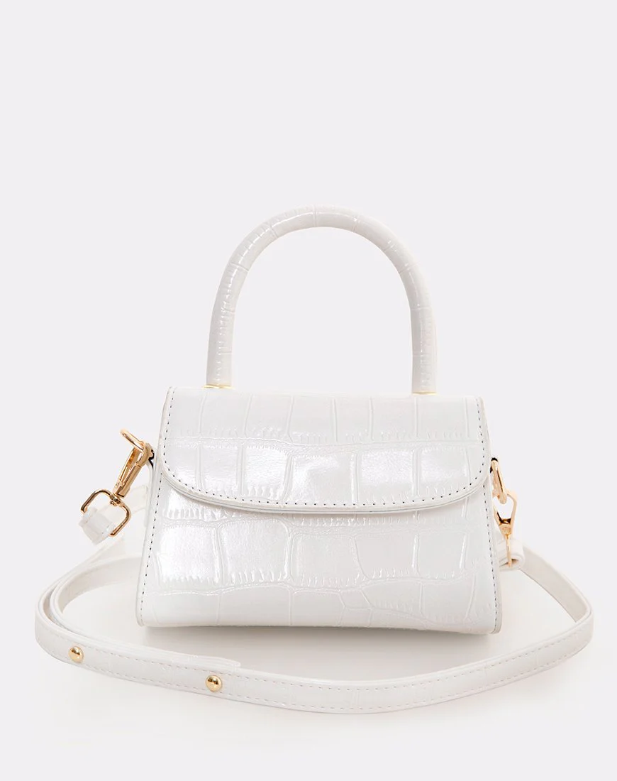 Kenny Micro Bag in White - Image 2