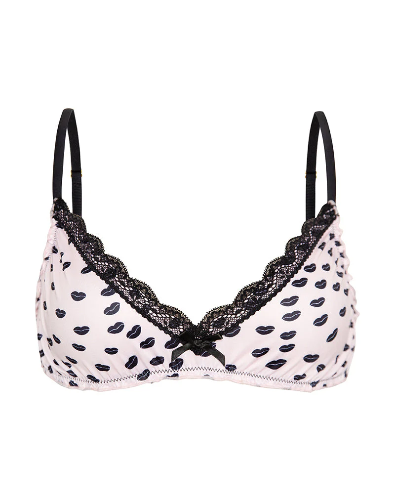 Kia Bra in Pink Micro Lips Black - Image 5